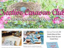 Tablet Screenshot of creativecaravanclub.com